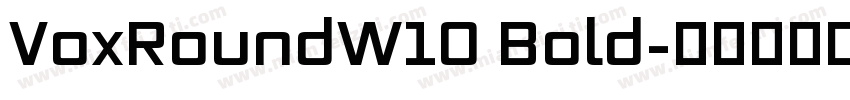 VoxRoundW10 Bold字体转换
